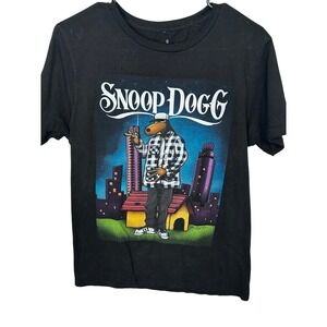 Joe Cool Snoop Dogg Black‎ Short-Sleeved Tee Shirt Men's Size Small